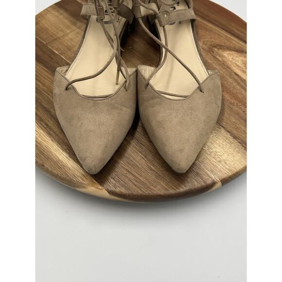 Circus by Sam Edelman Sandals Sz 8.5 Tan Pointed Toe Gladiator Lace Up Strappy - Picture 3 of 10